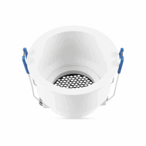 Gu10 Fitting Round Aluminum Body Deep Anti Glare White Body With Hoyne Comb
