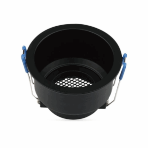 Gu10 Fitting Round Aluminum Body Deep Anti Glare Black Body With Hoyne Comb