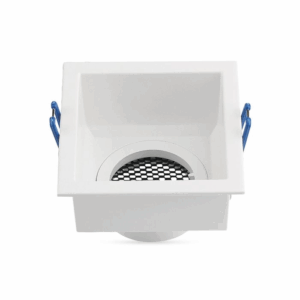 Gu10 Fitting Square Aluminum Body Deep Anti Glare White Body With Hoyne Comb
