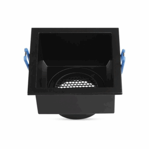 Gu10 Fitting Square Aluminum Body Deep Anti Glare Black Body With Hoyne Comb