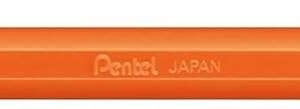 Pentel Mattehop Penna a sfera - Punta da 1 mm - Corsa da 0,5 mm - Inchiostro gel opaco - Realizzata con il 55% di materiali riciclati - Colore arancione