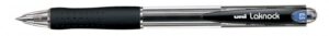 Uni-ball Laknock SN-100(05) Penna a inchiostro a base di olio - Punta a sfera da 0,5 mm - Inchiostro liscio e di lunga durata - Corpo in plastica - Colore nero