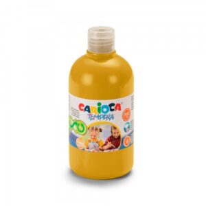 Tempera Carioca Flacone - 500ml - Colori Super Lavabili - Facili da Miscelare - Applicabili su Materiali Porosi - Elevata Opacità - Colore Oro
