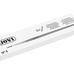 Pennelli Jovi Pony Hair Artist n. 4 - Pelo naturale - Manico in legno - Calibro da 00 a 12 - Punta tonda - Pelo morbido - Vari colori