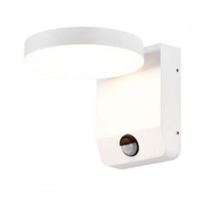 V-TAC Lampada LED da Muro Rotonda 17W 150LM/W con Sensore Colore Bianco 3000K IP65