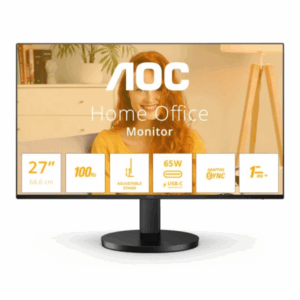Monitor AOC B3 27 LED IPS FullHD 1080p 100Hz - Tempo di risposta 1 ms - Angolo di visione 178° - Altoparlanti integrati - USB-C, HDMI, Audio - Montaggio VESA 100x100