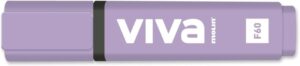 Pennarello fluorescente Molin Viva - Tratto tra 1 e 5 mm - Inchiostro a base d'acqua - Colore viola
