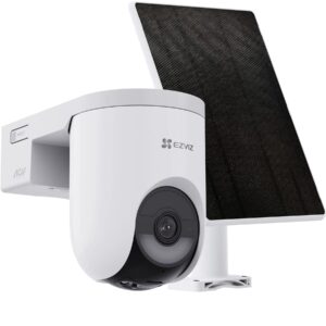 Ezviz Hb8 Lite +5W Solar Panel Kit Telecamera Motorizzata Da Esterno A Batteria Da 5200Mah, Risoluzi