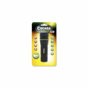 Torcia LED professionale Cegasa da 400 lm - Misure 12 x 4 cm - Realizzata in alluminio - Funziona con 4 batterie AAA (non incluse)