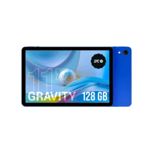 Tablet SPC Gravity 6 con schermo IPS da 11, memoria interna da 4 GB e 128 GB, fotocamera da 5 MP, batteria da 6000 mAh, colore blu.