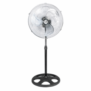 Ventilatore industriale a piantana Muvip - 75W - 45cm - 3 velocità - Argento/Nero