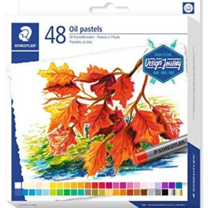Staedtler Pastelli a Olio 2420 Confezione da 48 Pastelli Morbidi - Resistenza alla Rottura - Estremamente Brillante - Colori Assortiti