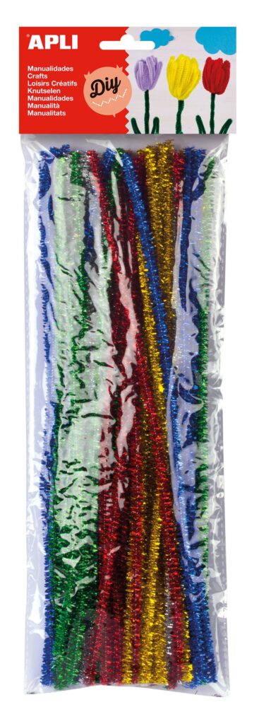 Apli Confezione da 50 Scovolini Ø 6 mm x 300 mm - Colori Assortiti