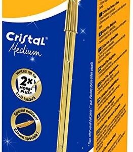 BIC Cristal Medium Blu Penna a sfera retrattile a clip Medio 20 pz