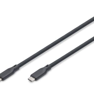 Cavo Guaina Silicone Usb-C / Usb-C 1M, Usb 3.2 Gen2, 10G, 4K, 100W, Nero