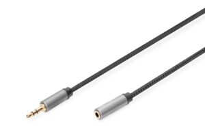 Digitus Cavo Di Prolunga Audio, Da Cavo Jack Da 3,5 Mm A Presa Da 3,5 Mm Mt 3