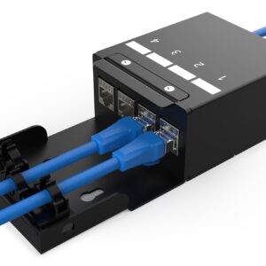 Digitus Scatola Per Punti Di Consolidamento, Moduli Keystone A 4 Porte Con Gestione Intelligente Dei Cavi