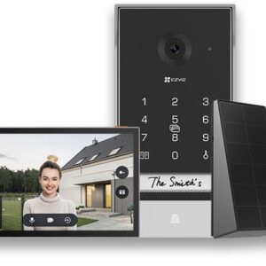 Kit Videocitofono Wifi Halow 7 Unita Est.Batt+Pan.Sol. Msd