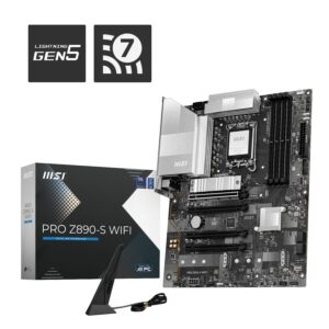 Msi Mb Pro Z890-S Wifi , Z890,Lga1851,4Ddr5,4Pci-Ex16,3M.2,1Usb 40G,2Usb 20G,8Usb 5G, 4Usb 2.0