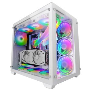 Mars Gaming MCV3W computer case Tower Bianco