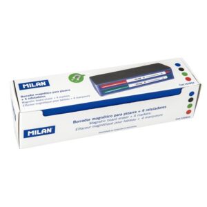 Milan 165894 evidenziatore 4 pz Nero, Blu, Verde, Rosso