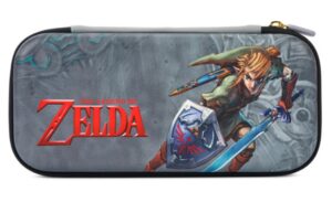PowerA NSCS0210-01 custodia per console portatile Cover Nintendo Feltro Grigio, Multicolore
