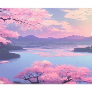 Sharkoon Skiller Sgp40 D3 Mousepad Tappetino Gaming 1000 X 500 X 3  Mm  Alberi Fioriti