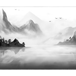 Sharkoon Skiller Sgp40 D9 Mousepad Tappetino Gaming 1000 X 500 X 3  Mm  Nebbia Nero/Bianco