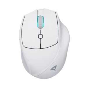 Sharkoon Mouse Wireless Officepal, Ergonomico, Bianco