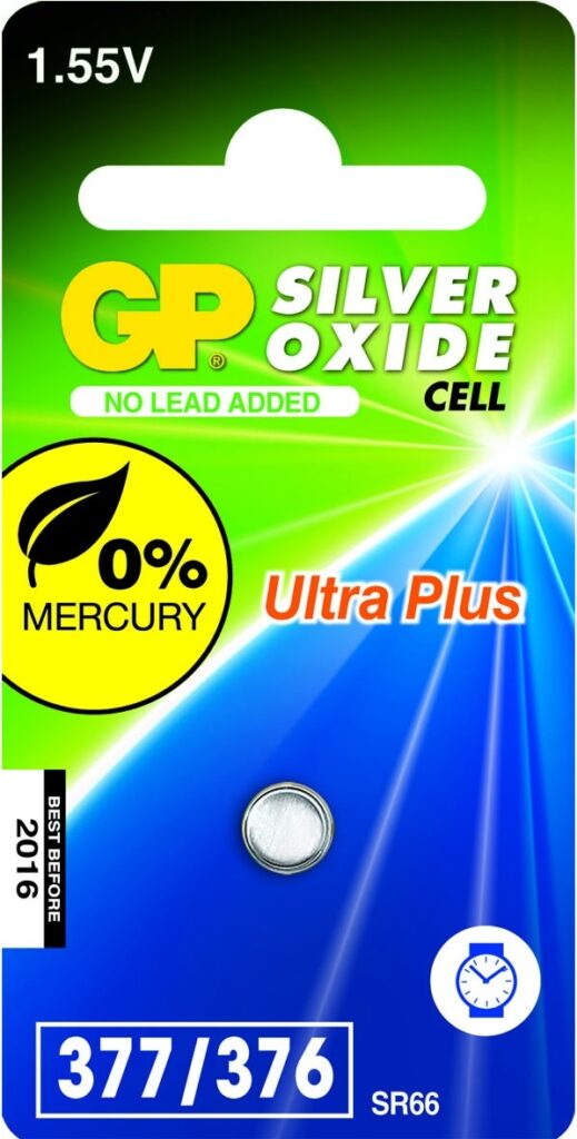 377F / 376 / Sr626Sw - Batteria Super Ossido D'Argento (Blister 1 Pezzo)