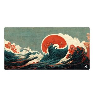 Sharkoon Skiller Sgp40 D2 Mousepad Tappetino Gaming 1000 X 500 X 3  Mm  Onda Blu/Verde