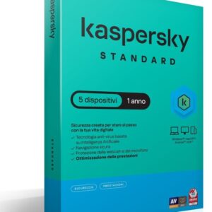 Kaspersky Standard 5Dev 1Y Superslimbox It