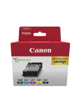 Originale Canon PGI580/CLI581 Pack de 5 Cartuchos de Tinta Originales - 2078C007