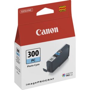 Originale Canon PFI300 Cyan Photo Cartucho de Tinta Original - 4197C001/PFI300PC