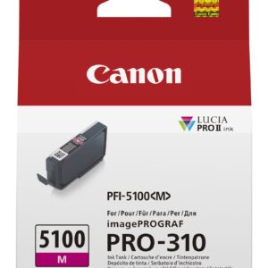 ORIGINALE Canon Cartuccia d'inchiostro magenta PFI-5100m 6954C001 14ml