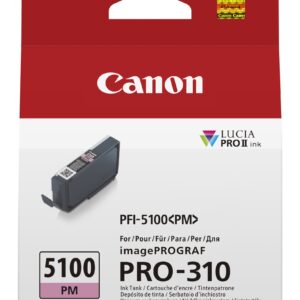 ORIGINALE Canon Cartuccia d'inchiostro magentafoto PFI-5100pm 6957C001 14ml