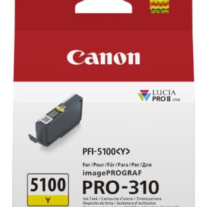 ORIGINALE Canon Cartuccia d'inchiostro giallo PFI-5100y 6955C001 14ml