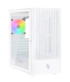 Case Mini-Tower No Psu Fobia L111 Wht 3Usb3 1Fan Argb Vetro Temperato