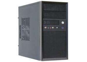 Chieftec Mesh MidiTower LCX-01SLSLB Argento 400 W