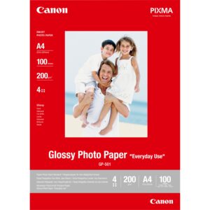 ORIGINALE Canon Carta Bianco 0775B001 GP-501 Carta fotografica, DIN A4, 200 g/m?, 100 fogli, brillante