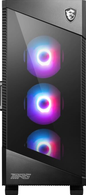 Msi Case Atx Mpg Velox 100R Mid-Tower 1Xvetro Temperato, 7 Slot Espansione, 2X3,5/4X2,5, 3X120Mm
