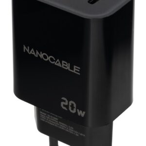 Nanocable 10.10.2008 Caricabatterie per dispositivi mobili Universale Nero AC Ricarica rapida Interno