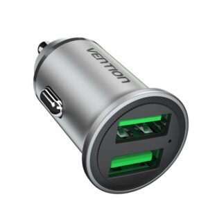 Vention FFAH0 Caricabatterie per dispositivi mobili Universale Grigio Accendisigari Ricarica rapida Auto