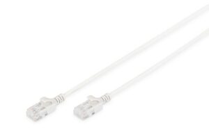 Cavo Rete Categoria 6 Non Schermato Utp Lszh Slim Colore Grigio Mt 2