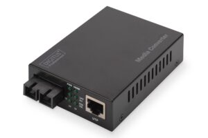 Convertitore 10/100/1000 Gigabit Media Converter Rj45 - Fibra Ottica Sc 1000Base-Sx