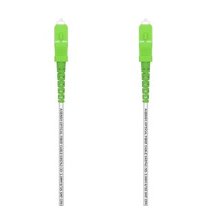 AISENS A152-0503 cavo a fibre ottiche 50 m SC/APC G.657.A2 Bianco
