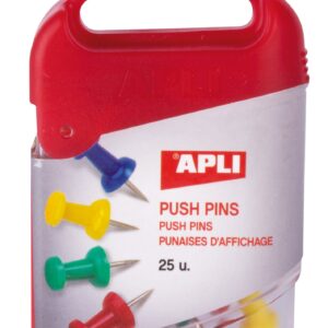 APLI 12349 Puntina&Chiodino Blu, Verde, Rosso, Giallo 1 pz