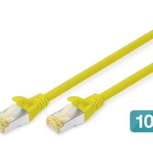 Cavo Patch Cat 6A S/Ftp, 10 Pezzi , 3 Mt. Colore Giallo