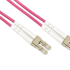 Cavo Fibra Ottica Lc A Lc Multimode Duplex Om4 50/125 Mt.0,5