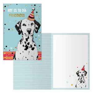 Dohe Confezione da 6 biglietti di auguri di compleanno - 11,5x17 cm - Stampa a colori - Stampa su pellicola a colori - Stampa a secco - Carta offset bianca da 300 g/m² - Include busta colorata